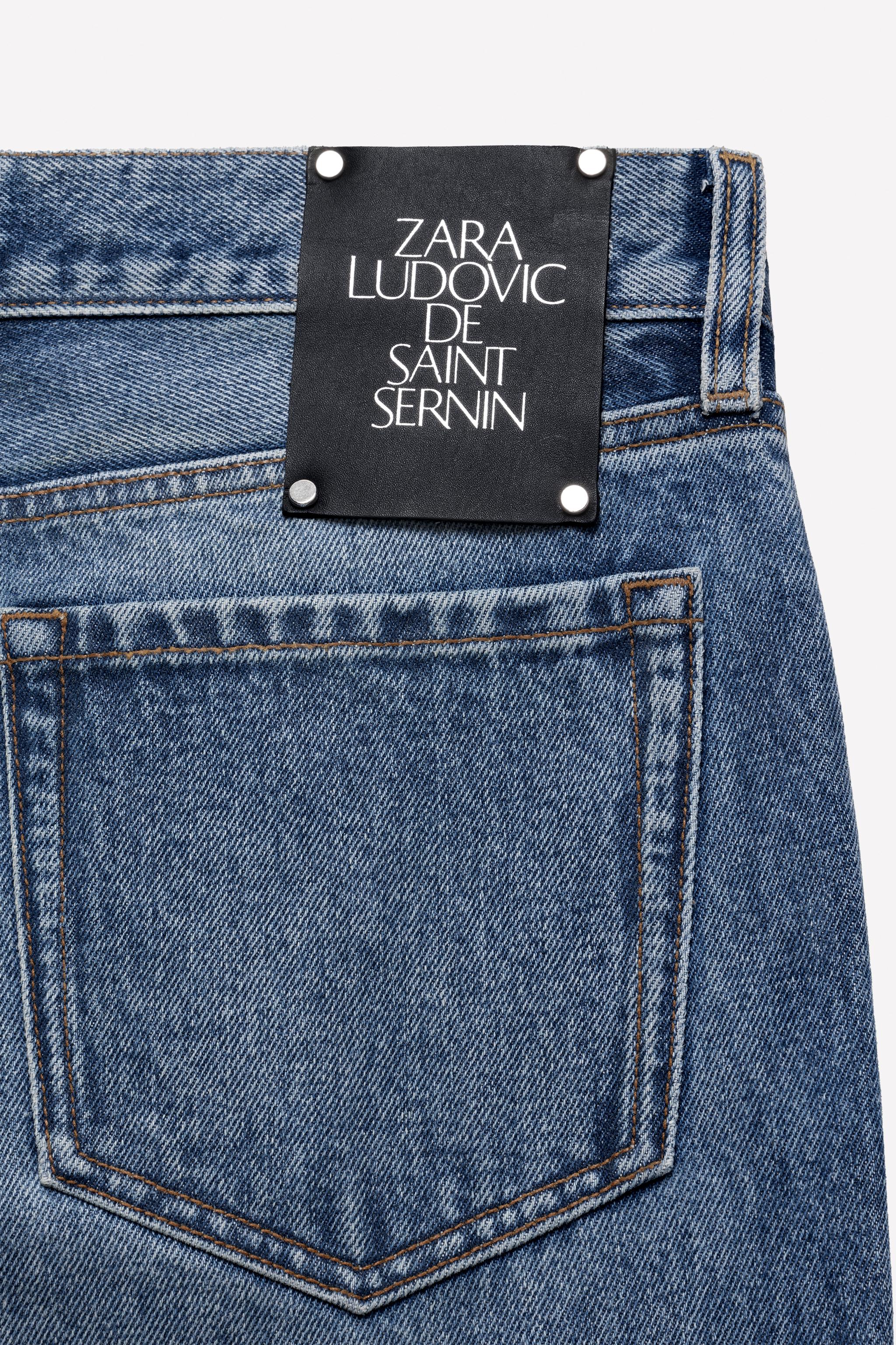 LUDOVIC DE SAINT SERNIN x ZARA LOW-RISE BOOTCUT JEANS